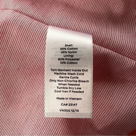 TALBOTS Water Resistant Cotton Anorak Rain Jacket Coral Orange Women's Size XS - Picture 16 of 16